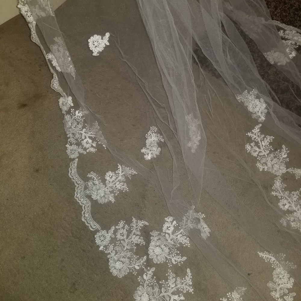Wedding veil with veil